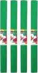 Crepe Paper Interdruk krepina No. 22, dark green, single sheet roll