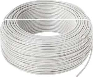 Electric cable Elektrokabel LgY 1x0.75 H05V-K white — single-core 0.75 mm² flexible conductor