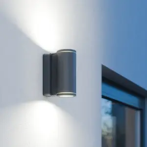 Exterior wall light Steinel L940 S PIR Bluetooth 14.5W 2×GU10 3000K 1240lm IP44 IK03 230V anthracite/aluminium plastic