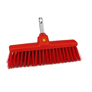 Broom WOLF-Garten TB 350 M, outdoor broom, 350 mm width, red