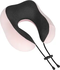 Travel pillow Rebel Active memory foam — pink — ergonomic travel neck support