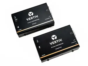 KVM extender Avocent LV4010P-202 transmitter & receiver, wired, DVI-D video, USB K/M, range 50 m, 100–240V