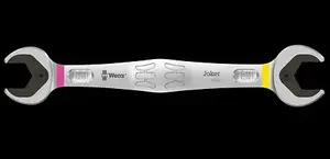 Open-end wrench Wera Joker 20x22 mm, length 260.5 mm, chrome finish