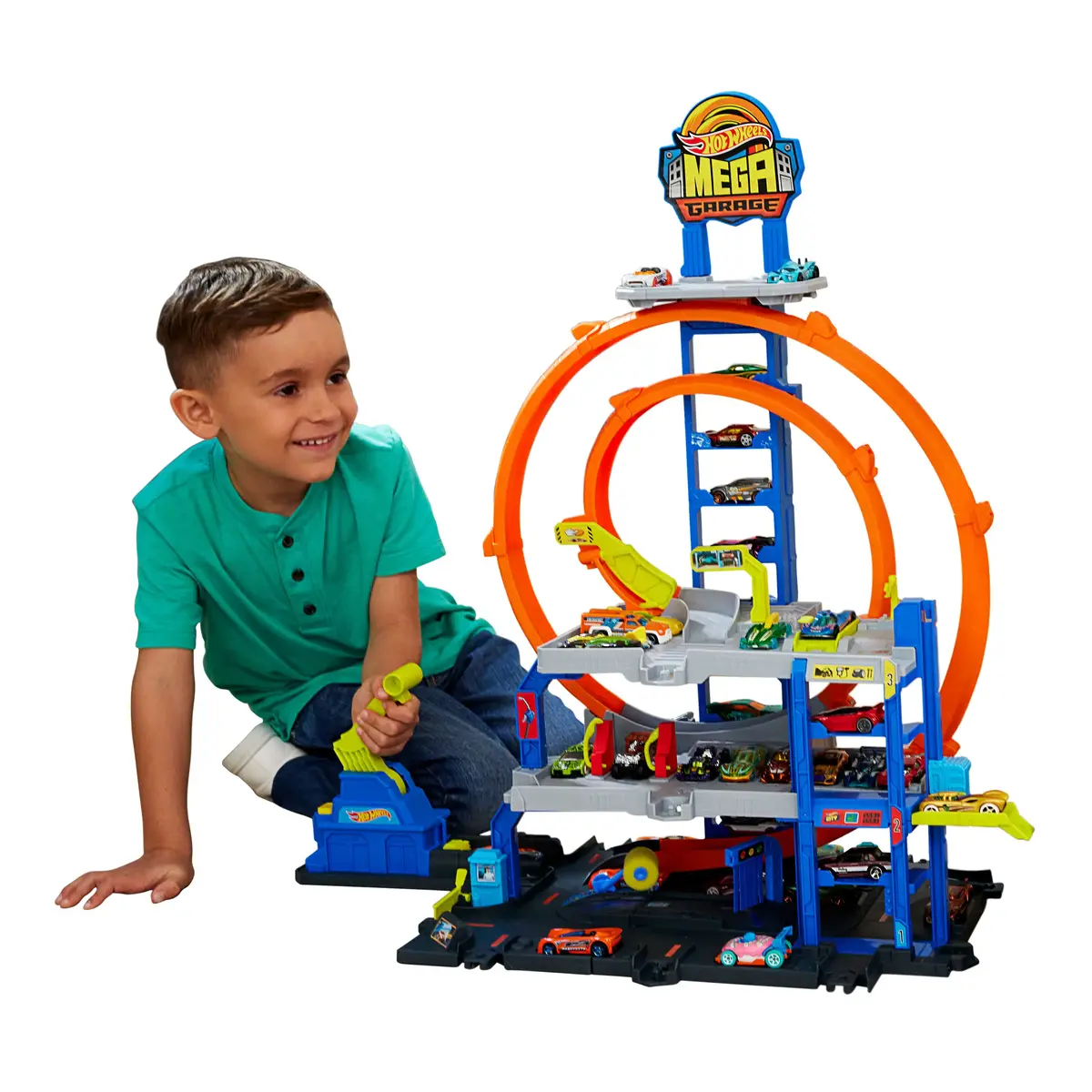 MATTEL Hot Wheels City Mega Loop Garage набор Photo 2