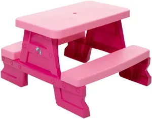 Children's Outdoor Table and Benches Set Kadax Dorex — Pink