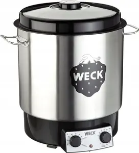 Preserving Cooker Jata WECK 121408 — Stainless Steel with Built-in Clock