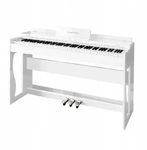 Digital piano Kruger & Matz KMDP-135 white gloss — compact digital piano, 88 keys
