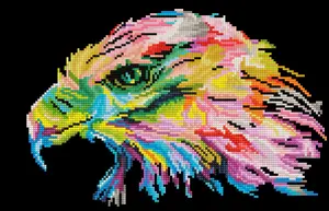 Набор Diamond Dotz для алмазной вышивки Eagle Eye – 420×270 мм, коробка, полноцветная печатная ткань