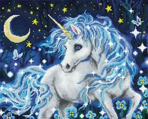 Набор Diamond Dotz Moonlight Unicorn — мозаика 520×420 мм, художественный набор для взрослых