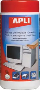 Cleaning wipes Apli tube 100 pcs — for device housings and surfaces