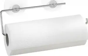 Towel holder Dekoracja domu Static Wenko – wall-mounted kitchen towel rack
