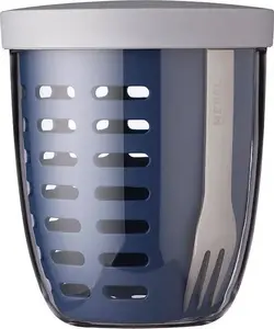 Food container Mepal Fruit & Veggie Pot Ellipse Nordic Denim — reusable plastic pot for fruits and vegetables