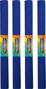 Бумага гофрированная STARPAK 50x200 см тёмно‑синяя, упаковка 10 шт.