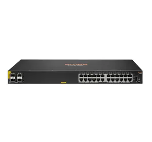 Managed L3 Switch HPE Aruba Networking CX 6100 — 24× Gigabit PoE Class4, 4× SFP+, 370W, 1U