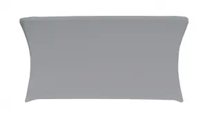 Table cover Verlo V-P180-G for rectangular table 182.9 cm length, grey