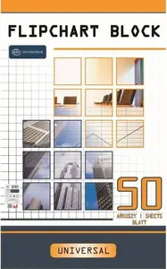 Flipchart Pad Biurfol 64 x 100 cm Grid 50 Sheets BL54INT