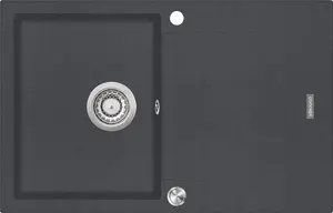 Kitchen granite sink Concept Solution DG10C45dg with drainer, dark gray