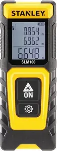 Laser distance meter STANLEY SLM100 — up to 30 m range, compact handheld measuring tool
