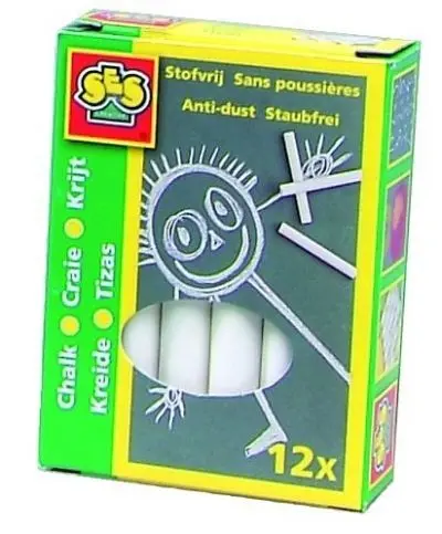 SES Creative Chalks White 12 Pieces Photo 8