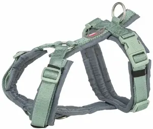 Dog harness Trixie Premium Trekking XL — green/graphite, size XL