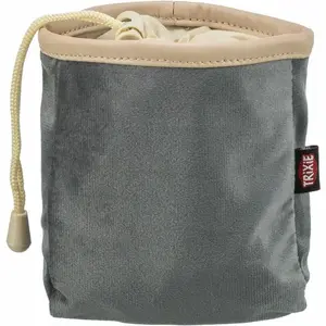Dog treat bag Paws n Claws TRIXIE 32288 – Polyester, Ø 9 cm, depth 140 mm, grey