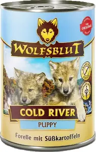 Wolfsblut Puppy влажный корм для щенков 395 г Cold River — форель и батат