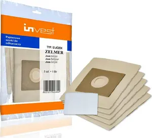 Paper Vacuum Bags with Filter for Zelmer Józek (compatible) — KAT01173, pack