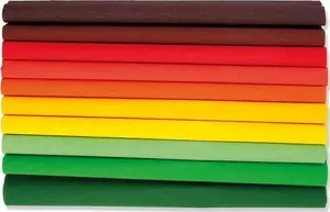 Crepe Paper Rolls Happy Color 25 x 200 cm, Autumn Mix, 10 rolls