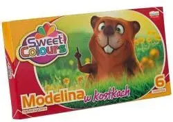 Modeling Clay Blocks KOMA-PLAST 6 colors — set of modeling clay cubes