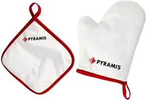 Oven Glove and Grabber PYRAMIS model 994444669 — heat-resistant kitchen glove and pot holder set
