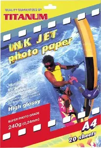 Photographic Paper A4 Titanum TITA1984 — Inkjet/Broad Compatibility, Gloss/Matte Options