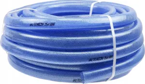 Garden hose GEKO G73711, 25×4 mm, transparent blue, available in 1 m and 25 m lengths