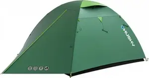 Палатка HUSKY BIRD 3 plus — туристическая 3-местная, зелёная