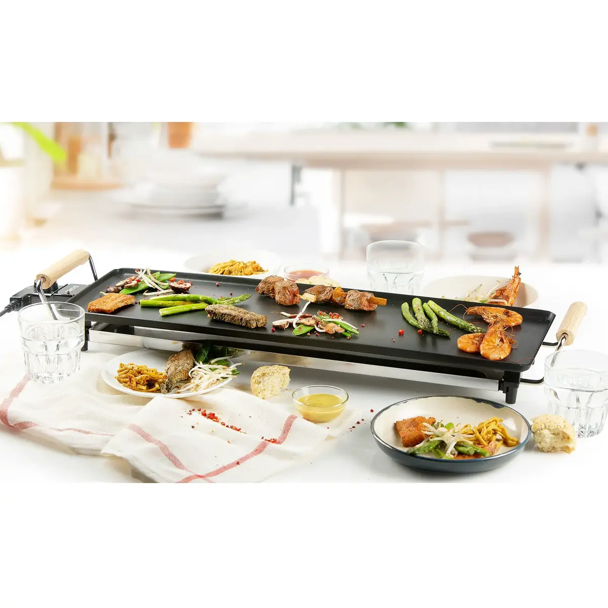 Teppanyaki hob Domo DO8312TP 1800 W Photo 3