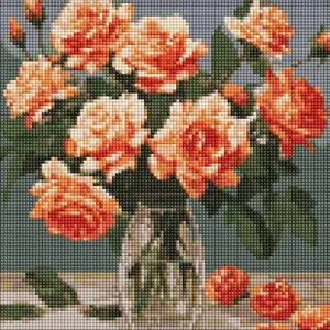 Norimpex diamond mosaic panel 30x30 cm — Elegant Bouquet (Norimpex 622319)