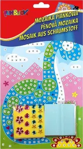Foam Mosaic Kit Titanum Dinozaur Fun&Joy — craft set with foam pieces for decorative mosaic art