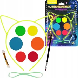 Face Paint Set STARPAK STK FAR110 – 6 Fluorescent Colors, Face Paint Kit