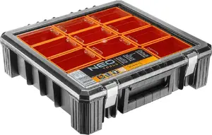 Tool organizer NEO tools 84-130 — modular tool storage tray and compartmented organizer