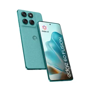 Смартфон Motorola edge 60 fusion — 6,67" 2712×1220, MediaTek Dimensity 7300, 8 ГБ ОЗУ, 256 ГБ, 5200 мА·ч, Dual SIM, IP68, бирюзовый