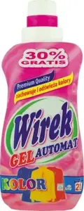 Кондиционер для белья Żwirek WIREK ŻEL AUTOMAT KOLOR 1 л — жидкость для цветного белья, 1 л