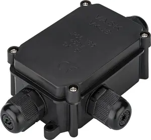 Electrical junction box GOOBAY 56660, black, 80×120×35 mm