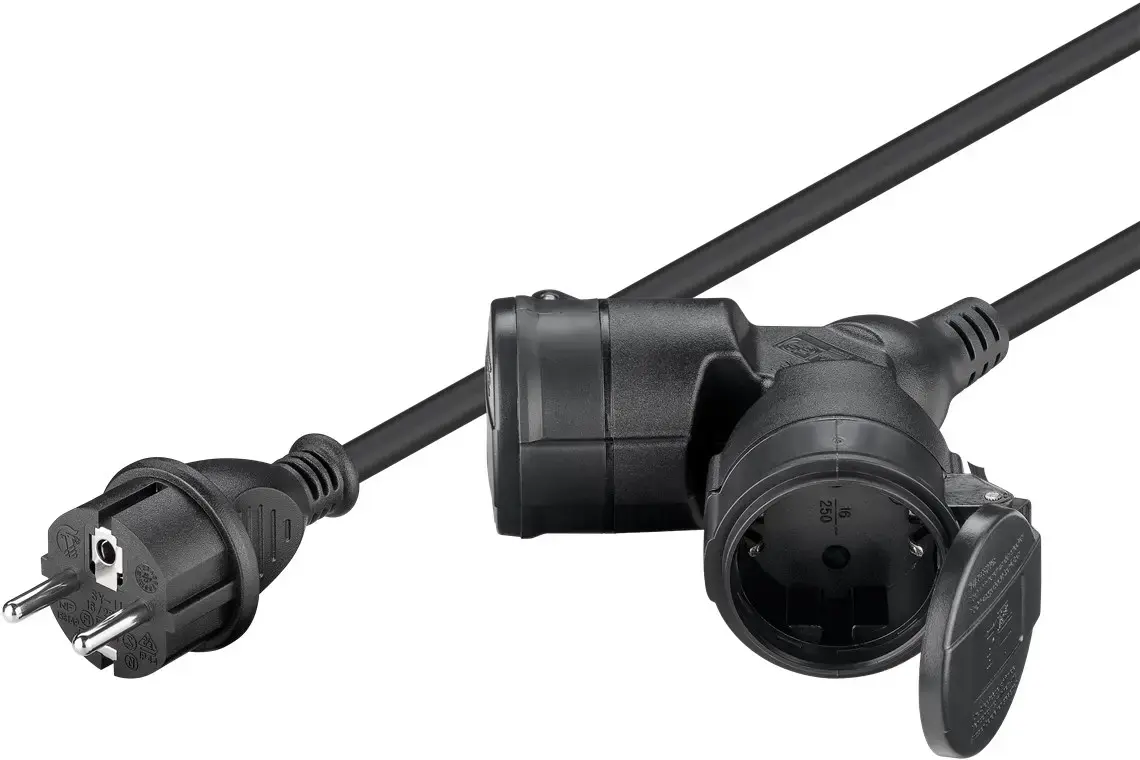 Удлинитель GOOBAY 65434 — 5 м, 2x Type F Photo 2