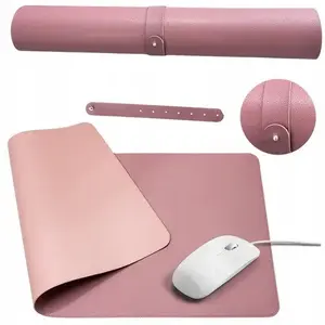Desk Mouse Pad Lean model 26186 double-sided keyboard and mouse mat 80x40 cm pink
