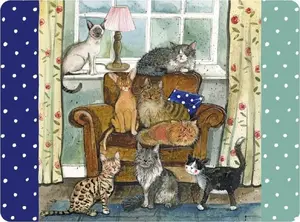 TEKA plate mat MT36 Dom pełen kotów — decorative plate mat with cat pattern