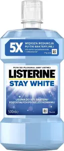 Mutes skalošanas līdzeklis JOHNSON LISTERINE Stay White 500 ml — balināšanai un svaigumam