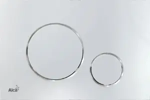Flush-mounted control button ALCADRAIN THIN M671, chrome finish, for concealed drainage systems