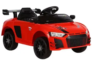Braucamā rotaļlieta ar akumulatoru Super-Toys 915 Sarkana — vienvietīgs bērnu elektroauto