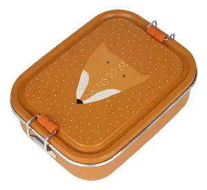 Pusdienu trauks G.Lunch Trixie Baby 59-210, 0.8 L, silikons un nerūsējošais tērauds, daudzkrāsains