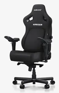 Gaming armchair Anda Seat AD12YDDC-L-20-B-CF — upholstered seat, max weight 120 kg, height 134 cm, seat depth 47 cm, black
