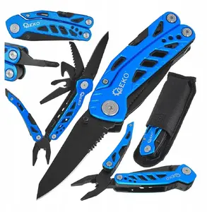 Multitool GEKO GRIP BLACK SURVIVAL SERIES — 48 functions, compact hand tool